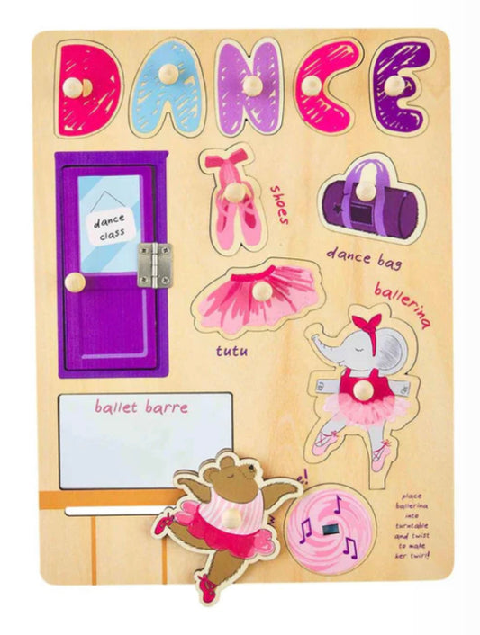 DANCE BUSY BOARD WOOD PUZZLE