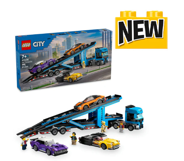 LEGO CITY Car Transporter Truck with Sports Cars