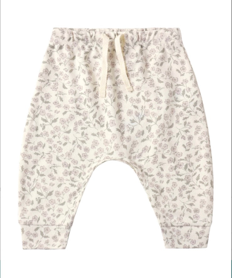 RUFFLE LONG SLEEVE TEE FLEUR + DRAWSTRING PANT FLORET