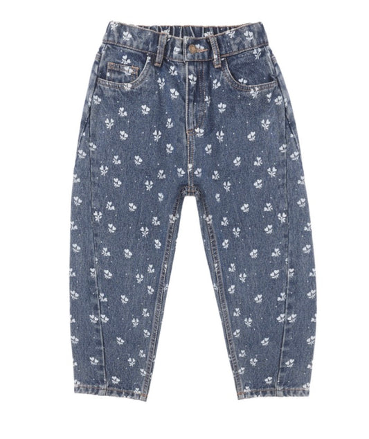 BARREL PANT HEART DITSY