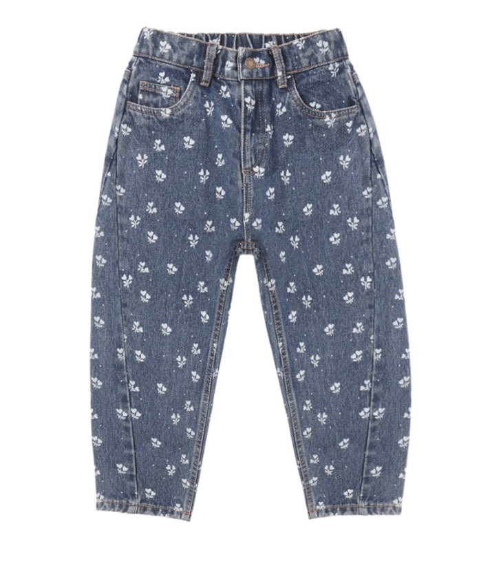 BARREL PANT HEART DITSY