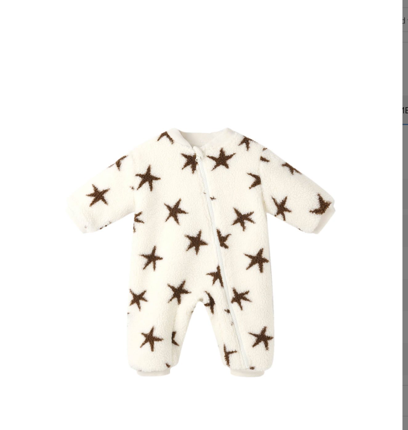 SHEARLING BABY JUMPSUIT || STARS
