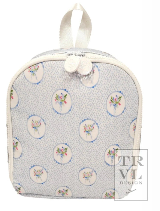 BRING IT Lunch Bag - FLORAL MEDALLION BLUE