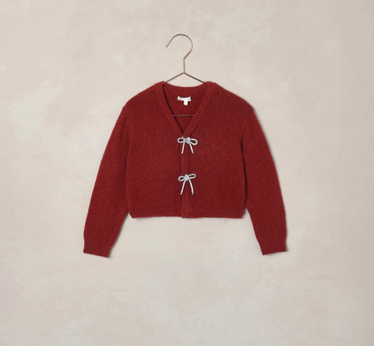 BOW CARDIGAN RUBY