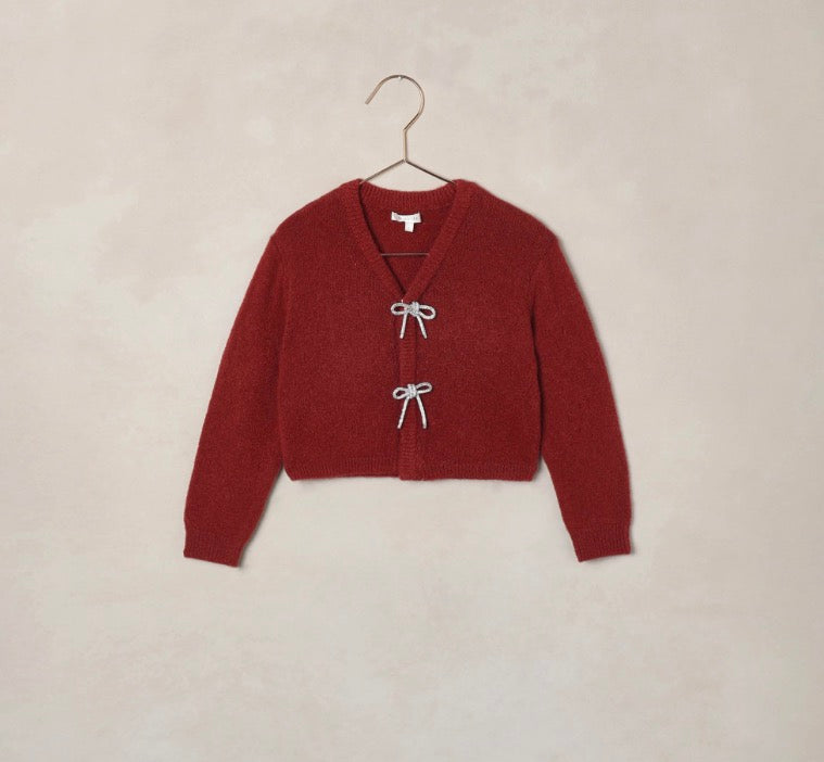 BOW CARDIGAN RUBY