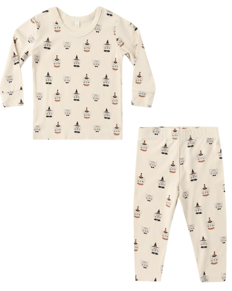 BAMBOO PAJAMA SET COSTUME KITTENS