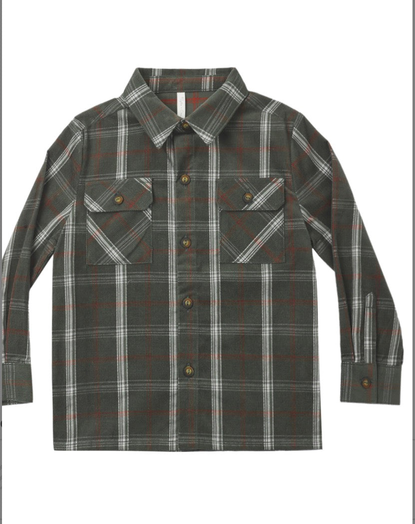 POCKETED FLANNEL SHIRT HOLIDAY PLAID