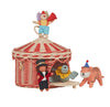 Circus Tent Basket - Red & Straw