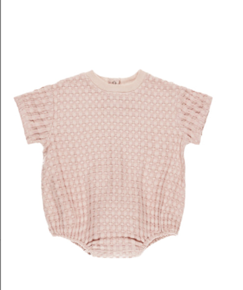 Relaxed Bubble Romper Bubblegum