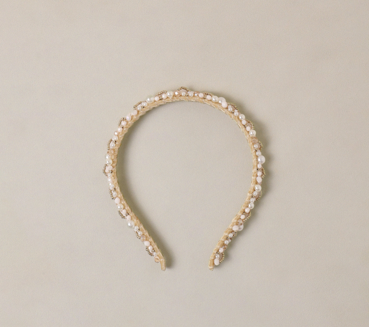 PEARL HEADBAND IVORY