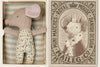 Maileg Sleepy/Wakey Baby Mouse in Matchbox - BLUE