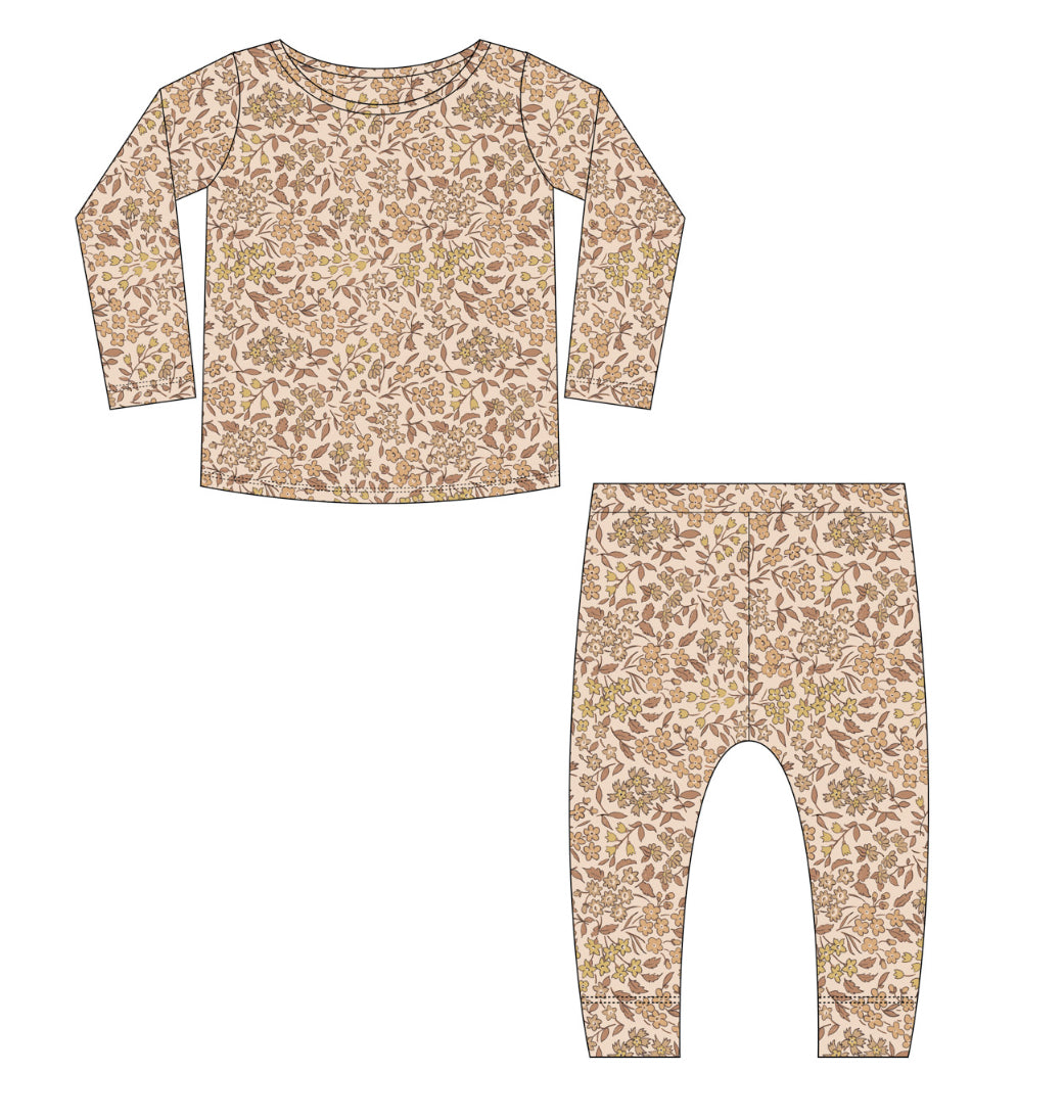 BAMBOO PAJAMA SET || HARVEST FLORAL