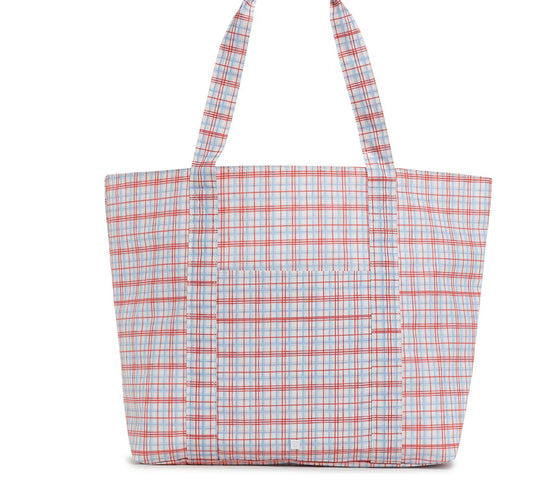 JUMBO TOTE - X-LARGE TOTE CLASSIC PLAID RED