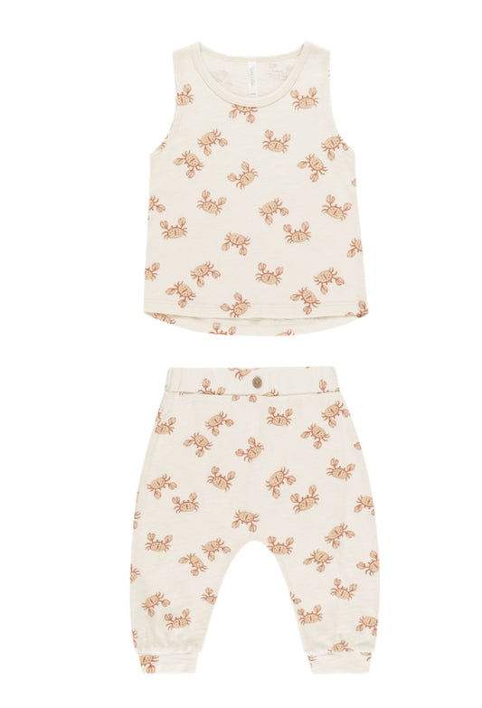 Tank + Slouch Pant Set Crabs