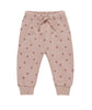 RUFFLE FLEECE SWEATSHIRT || SWEATPANT POLKA DOTS SET