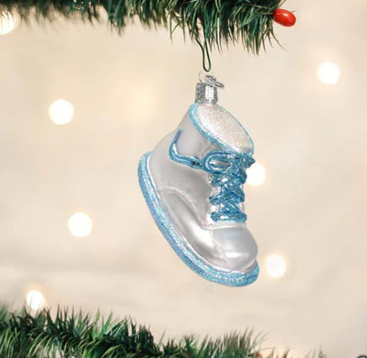 Blue Baby Shoe Ornament