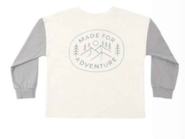 RELAXED LONG SLEEVE HENLEY MADE FOR ADVENTURE