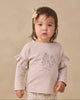 RUFFLE LONG SLEEVE TEE FLEUR + DRAWSTRING PANT FLORET