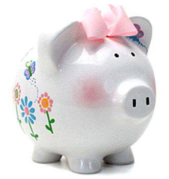 Flutterflies Piggy Bank