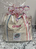 Color Block Ricrac Canvas Tote Bag