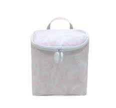 TAKE AWAY LUNCH BAG - INSULATED BUNNY TOILE PINK