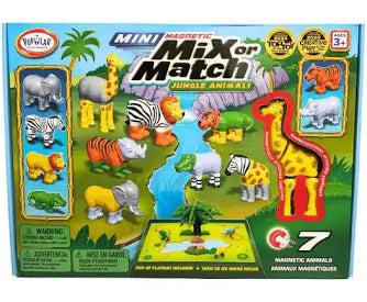 Mini Magnetic Mix or Match Jungle Animals