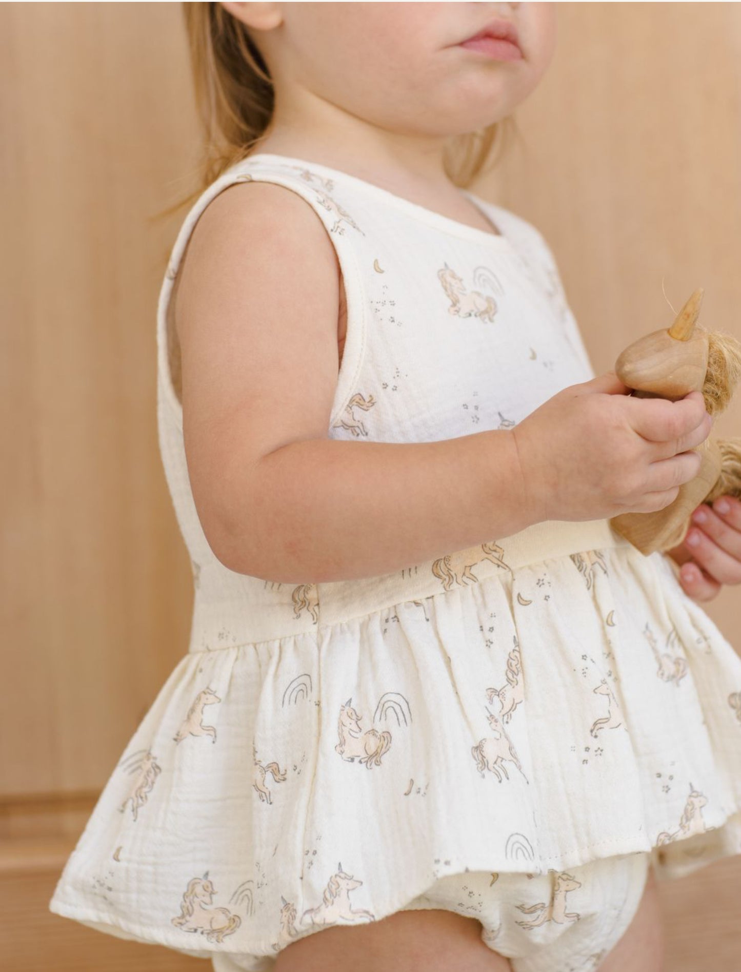 SLEEVELESS PEPLUM SET UNICORNS
