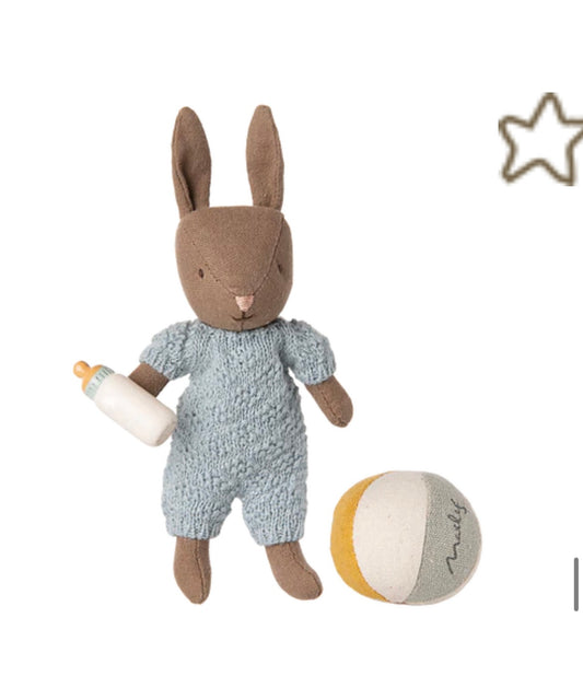 Rabbit set, Micro - Brown - Blue