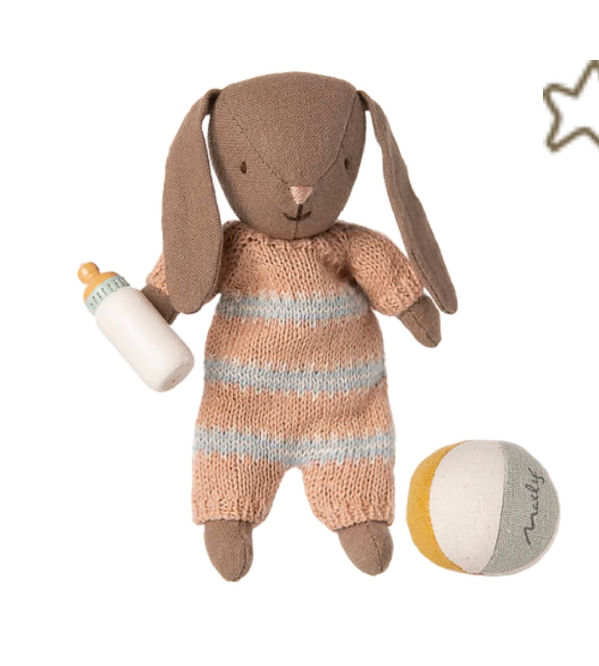 Bunny set, Micro - Brown - Dusty rose