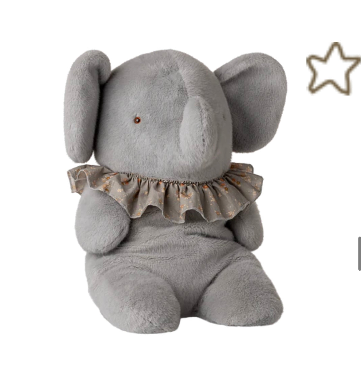 Elephant plush, Big - Blue/grey