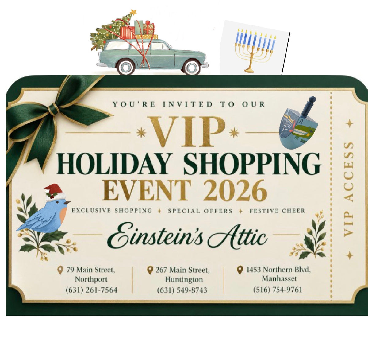 VIP HOLIDAY SHOPPING  RSVP