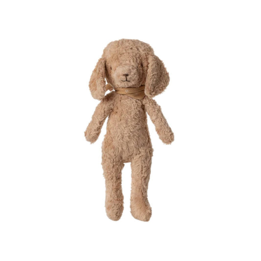 Poodle dog, Vintage plush - Dusty powder