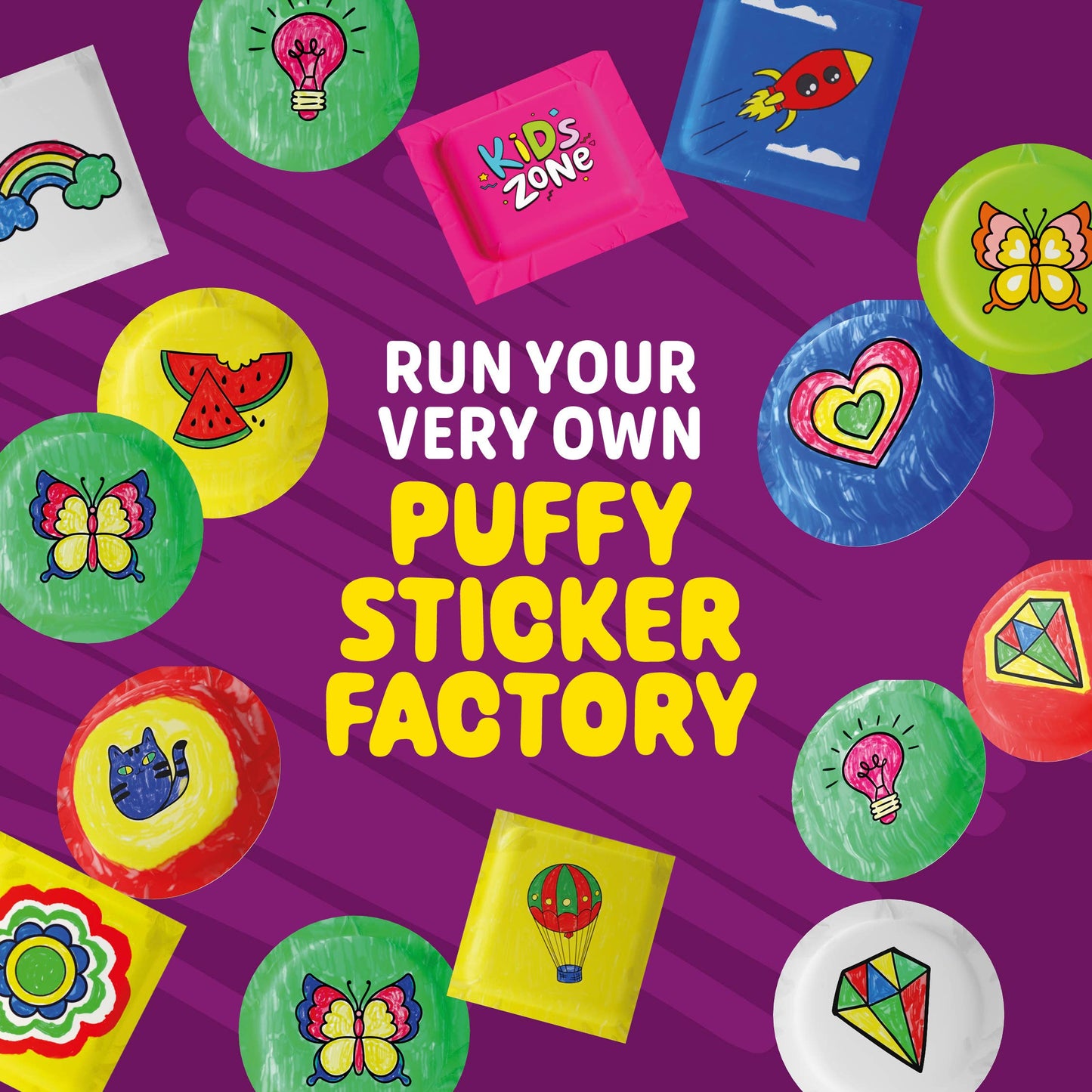 Puffy Sticker Maker Kit for Kids - Make Your Own 3D Stickers