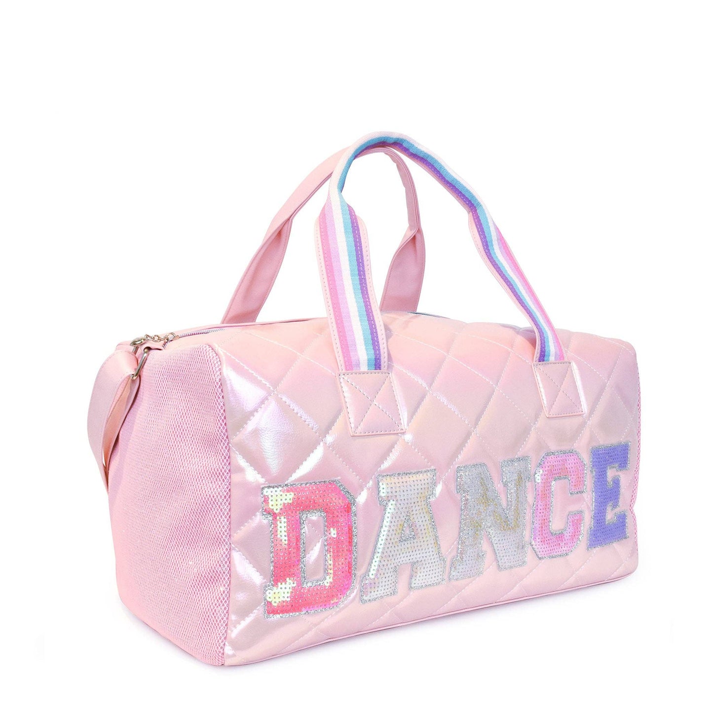 'Dance' Metallic Quilted Large Duffle Bag