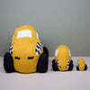 Taxi Organic Baby Rattle Toy