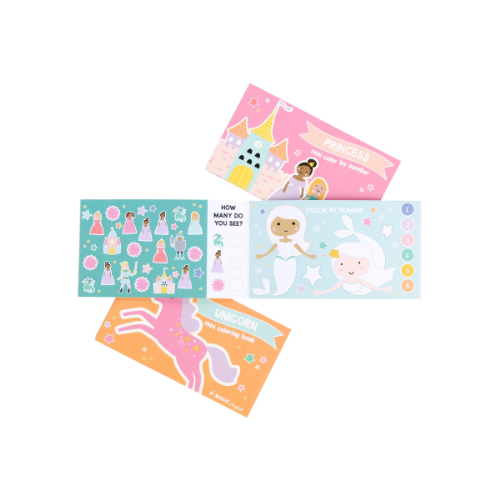 Pink Kids’ Activity Books Set of 3 - Travel & On-the-Go Fun
