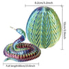 3D Printed Snake Scale Egg Fidget Toy with Egg Included (Multiple Colors): Red/Copper