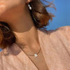 Beaded Initial Letter Shell Pendant Necklace Summer