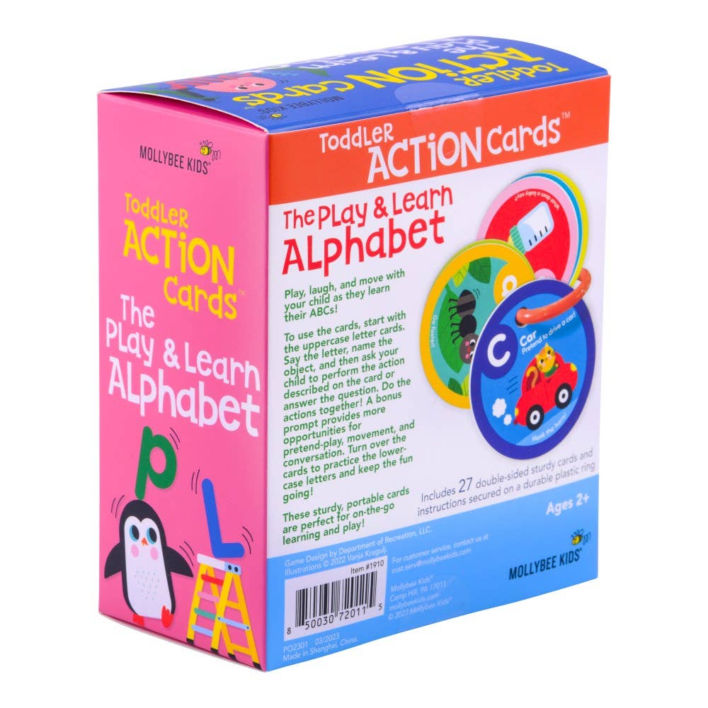 Toddler Action Cards The Play & Learn Alphabet