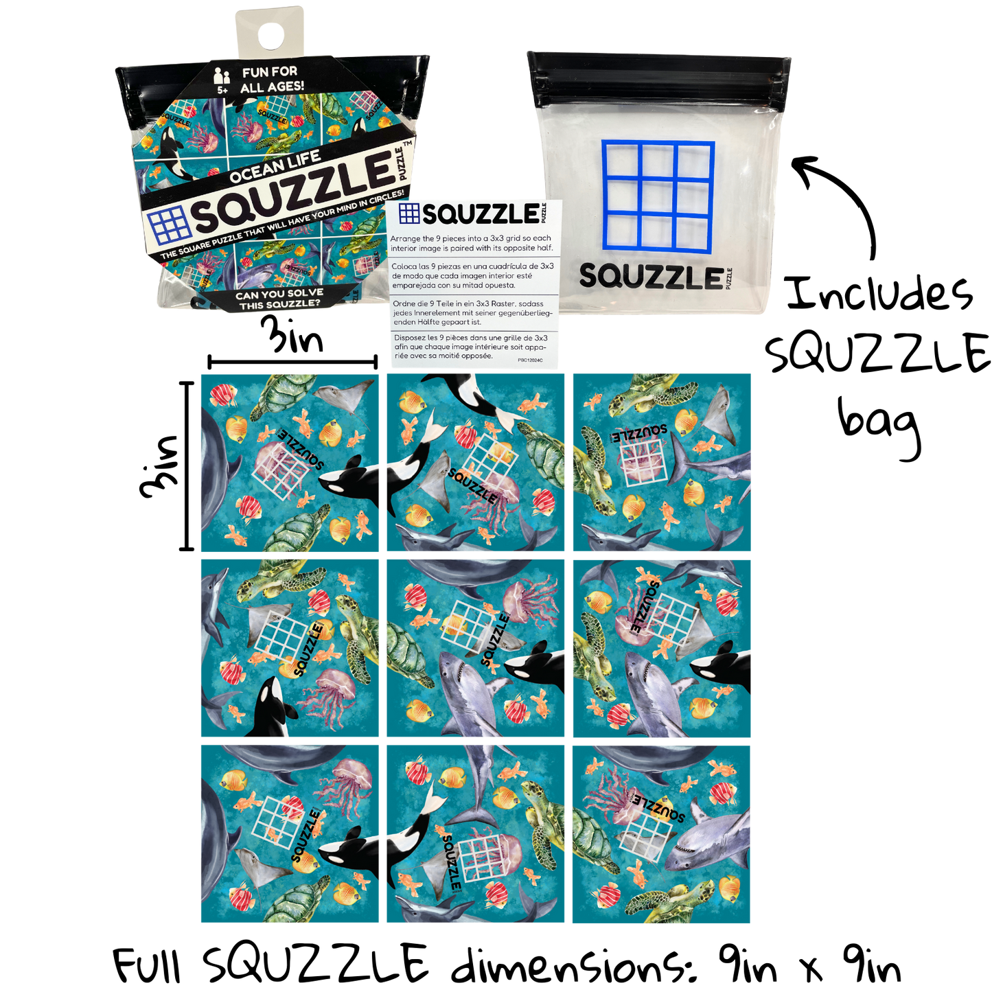 Ocean Life Squzzle Puzzle