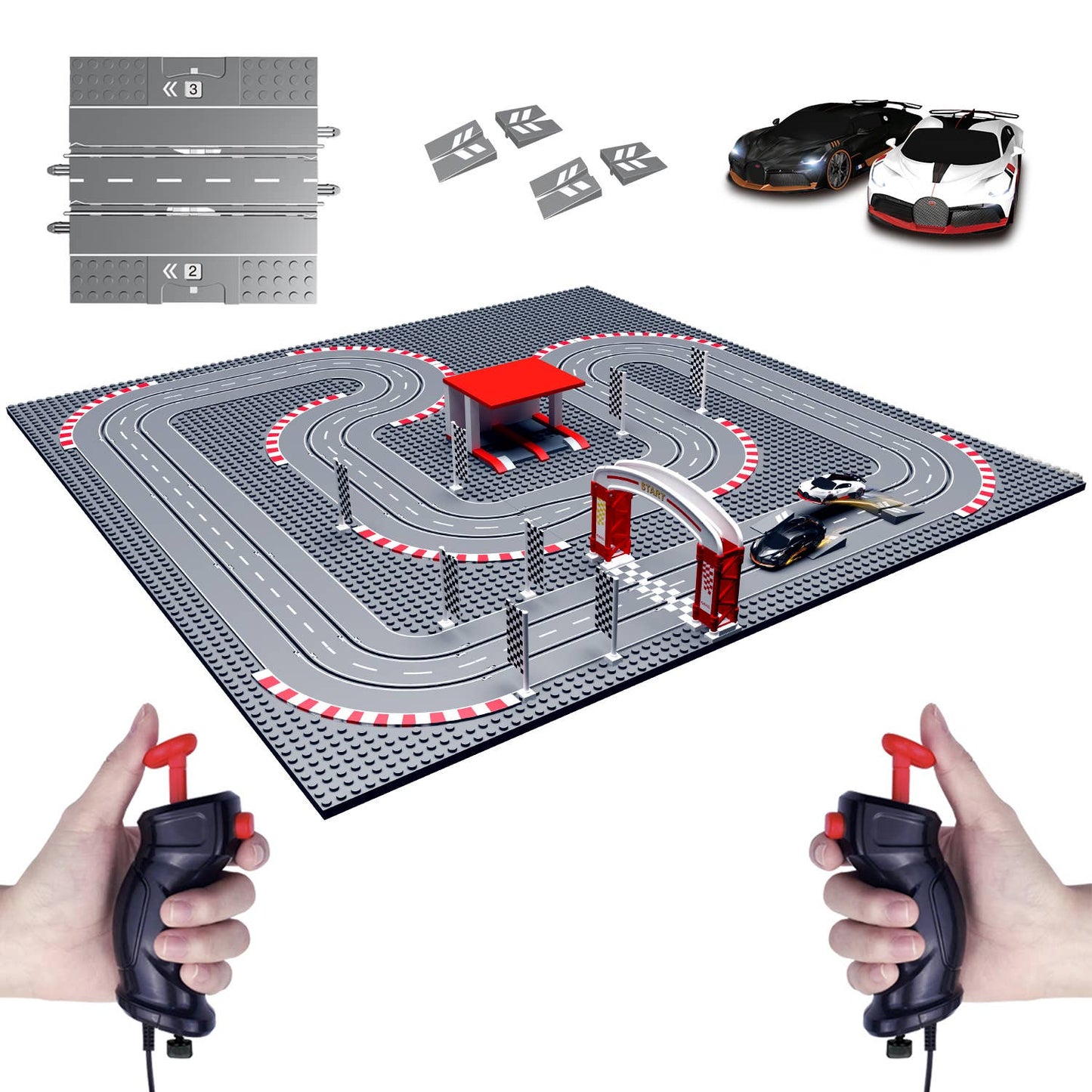 Turbo City Bugatti Large track w/ Ramps and lap counter