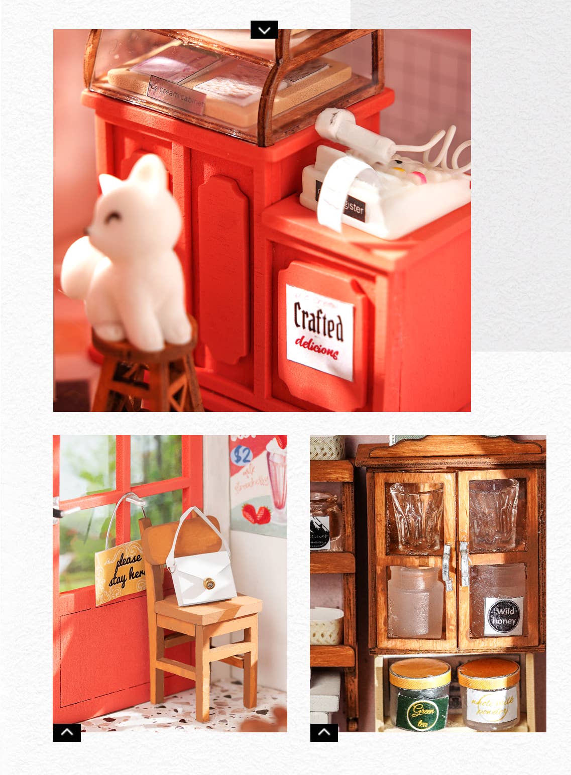 DIY Miniature House Kit: Honey Ice-Cream Shop