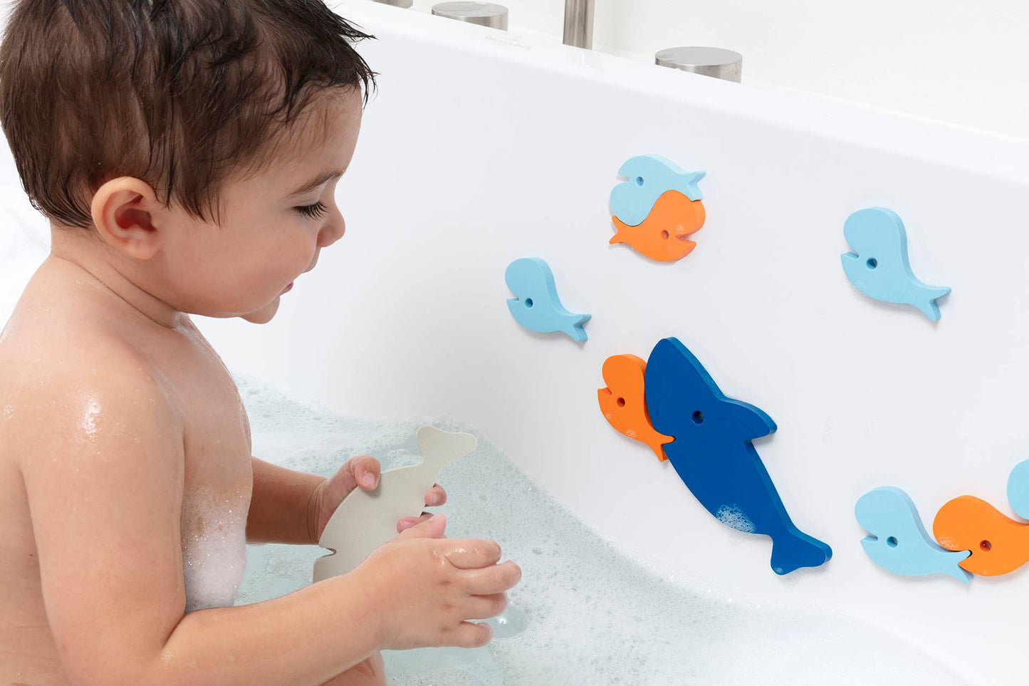 Quut Bath Puzzle - Bath time is even more fun! Bath Toys: Whale