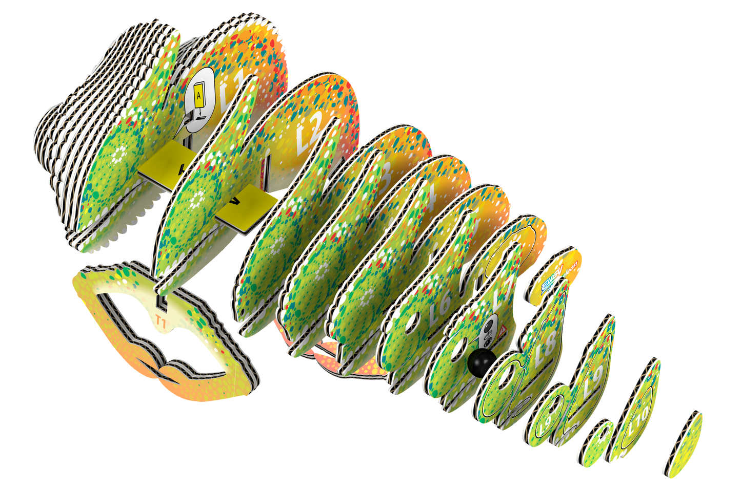 EUGY Chameleon 3D Puzzle