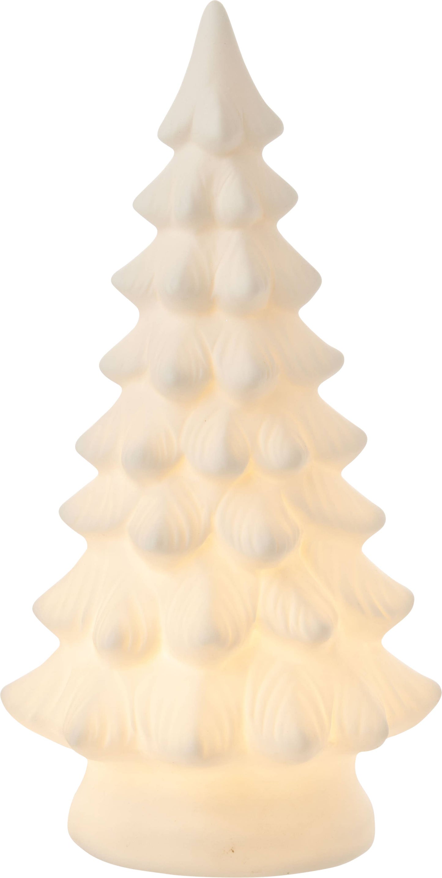 Bisque fir tree,LED,9.6in