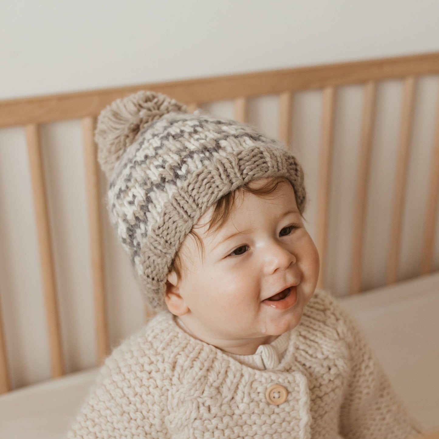 Fairisle Pebble Beanie Hat Baby & Kids