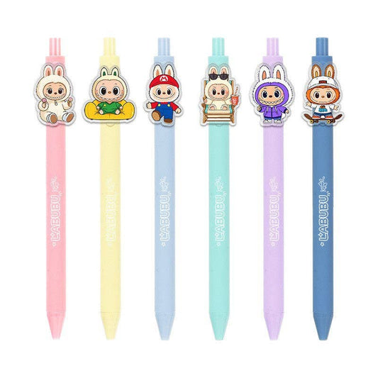LABUBU cartoon patch press gel ink pen cute labubu pen