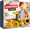 4 in 1 Woodworking Station for Kids Real Construction Tools