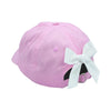 Bow Baseball Hat in Palmer Pink (Baby)
