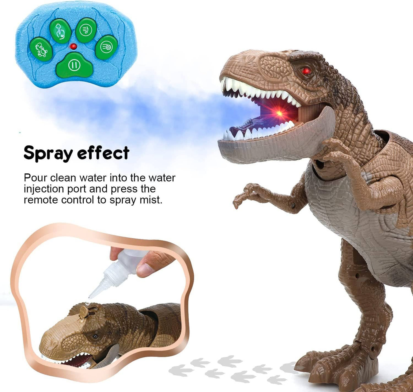 Remote Control Dinosaur Toys: Brown